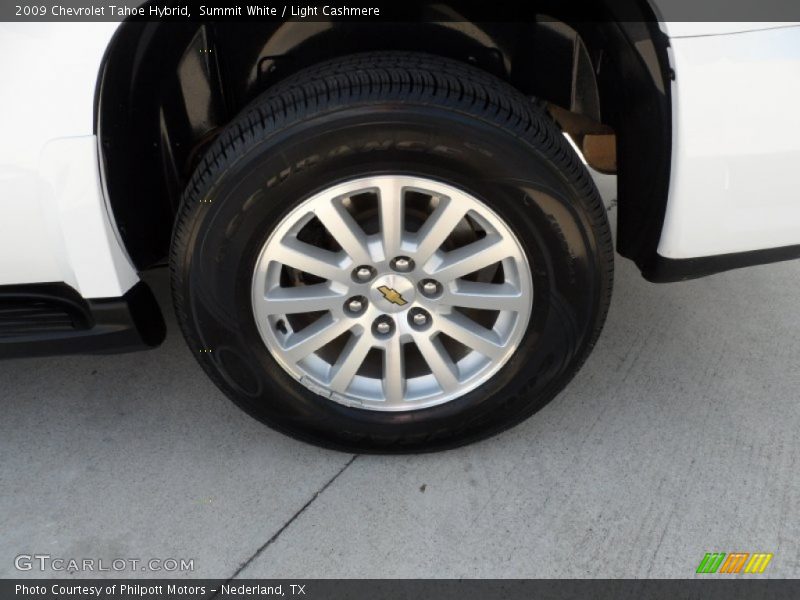 Summit White / Light Cashmere 2009 Chevrolet Tahoe Hybrid