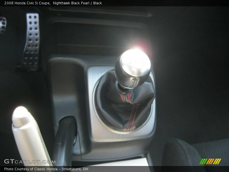 Nighthawk Black Pearl / Black 2008 Honda Civic Si Coupe
