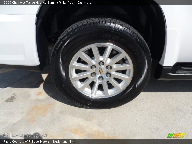 Summit White / Light Cashmere 2009 Chevrolet Tahoe Hybrid