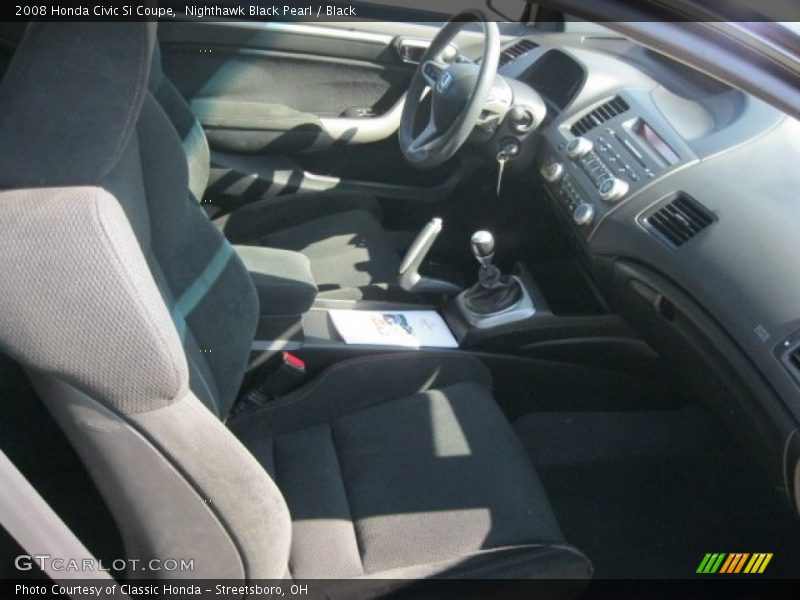 Nighthawk Black Pearl / Black 2008 Honda Civic Si Coupe