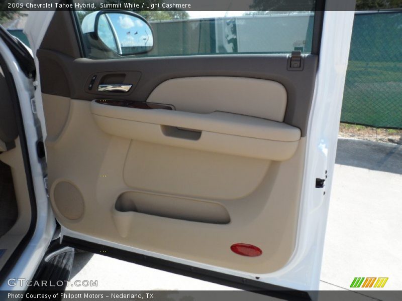 Summit White / Light Cashmere 2009 Chevrolet Tahoe Hybrid