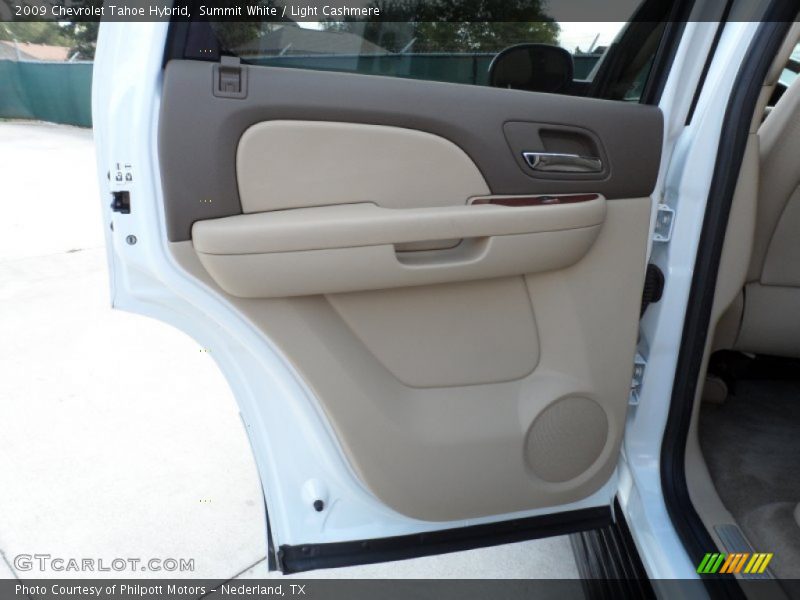 Summit White / Light Cashmere 2009 Chevrolet Tahoe Hybrid
