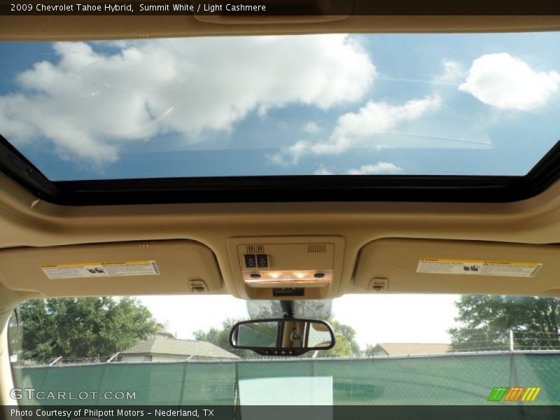 Summit White / Light Cashmere 2009 Chevrolet Tahoe Hybrid
