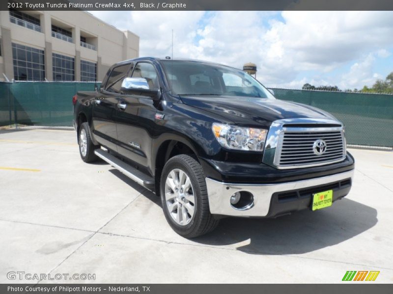 Black / Graphite 2012 Toyota Tundra Platinum CrewMax 4x4