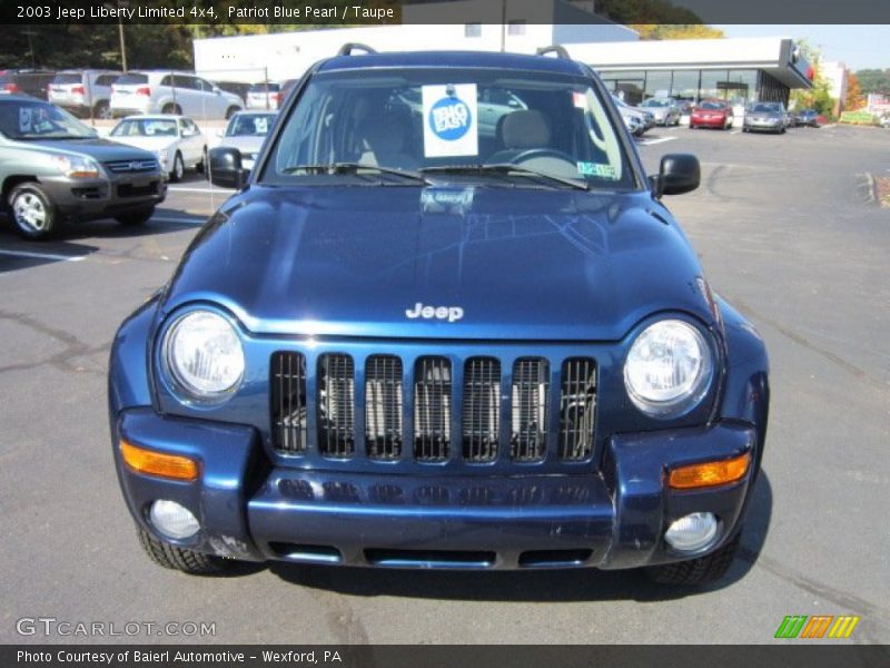 Patriot Blue Pearl / Taupe 2003 Jeep Liberty Limited 4x4