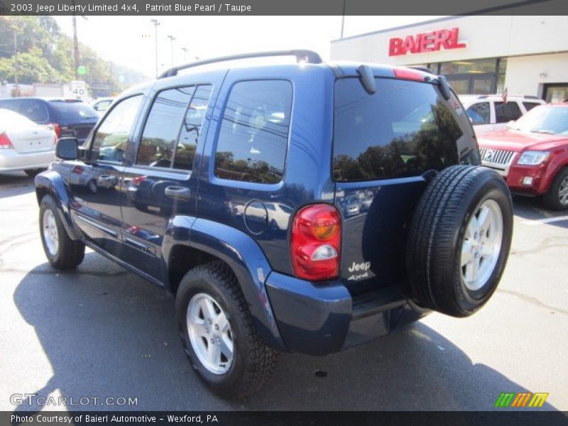 Patriot Blue Pearl / Taupe 2003 Jeep Liberty Limited 4x4