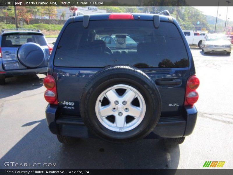 Patriot Blue Pearl / Taupe 2003 Jeep Liberty Limited 4x4