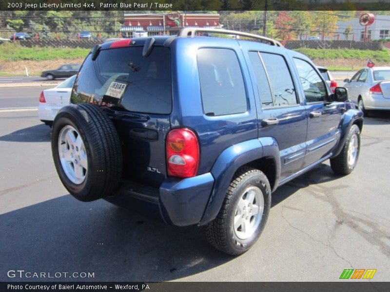 Patriot Blue Pearl / Taupe 2003 Jeep Liberty Limited 4x4