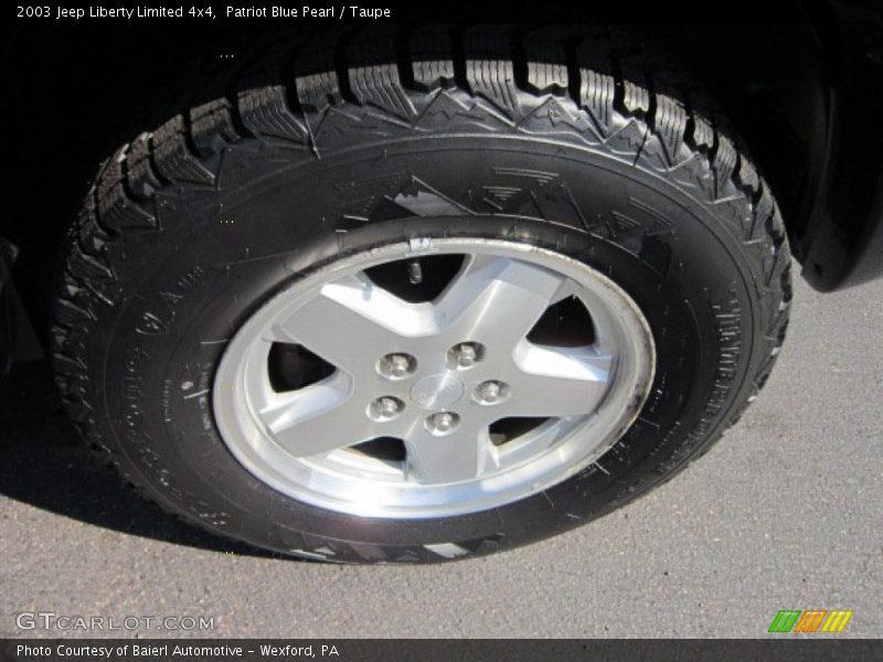 Patriot Blue Pearl / Taupe 2003 Jeep Liberty Limited 4x4