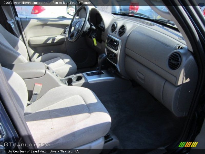 Patriot Blue Pearl / Taupe 2003 Jeep Liberty Limited 4x4