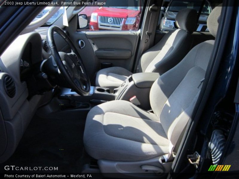 Patriot Blue Pearl / Taupe 2003 Jeep Liberty Limited 4x4