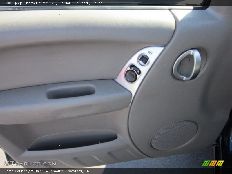 Patriot Blue Pearl / Taupe 2003 Jeep Liberty Limited 4x4