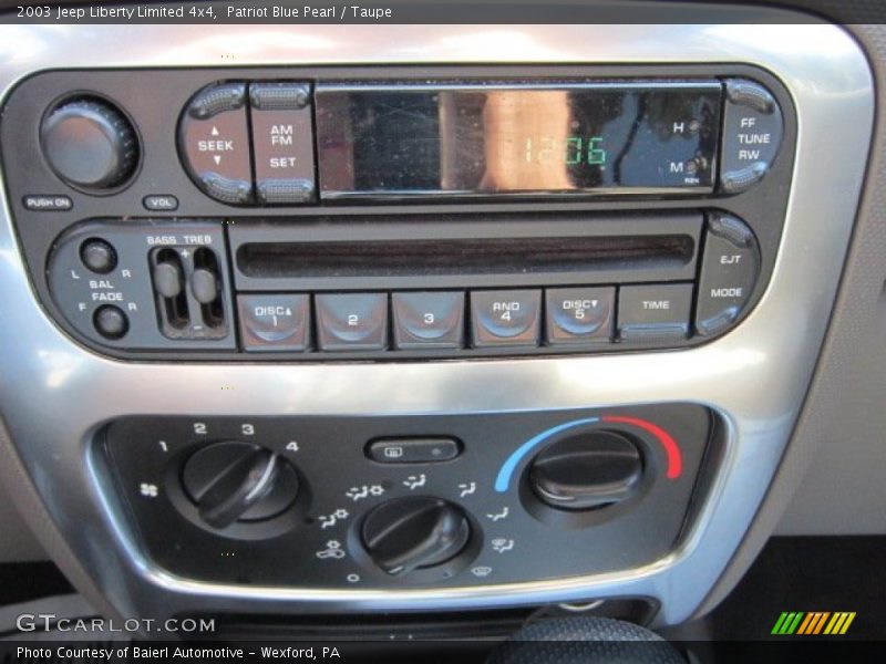Patriot Blue Pearl / Taupe 2003 Jeep Liberty Limited 4x4