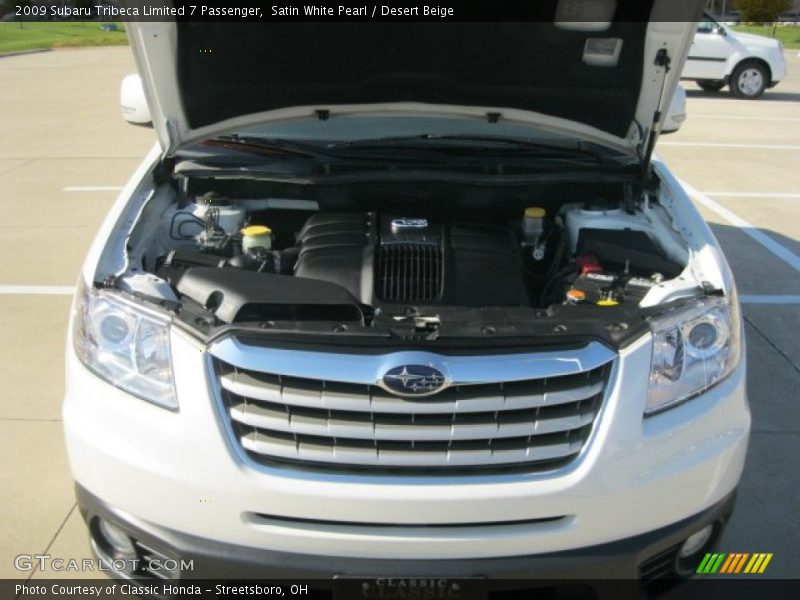 Satin White Pearl / Desert Beige 2009 Subaru Tribeca Limited 7 Passenger