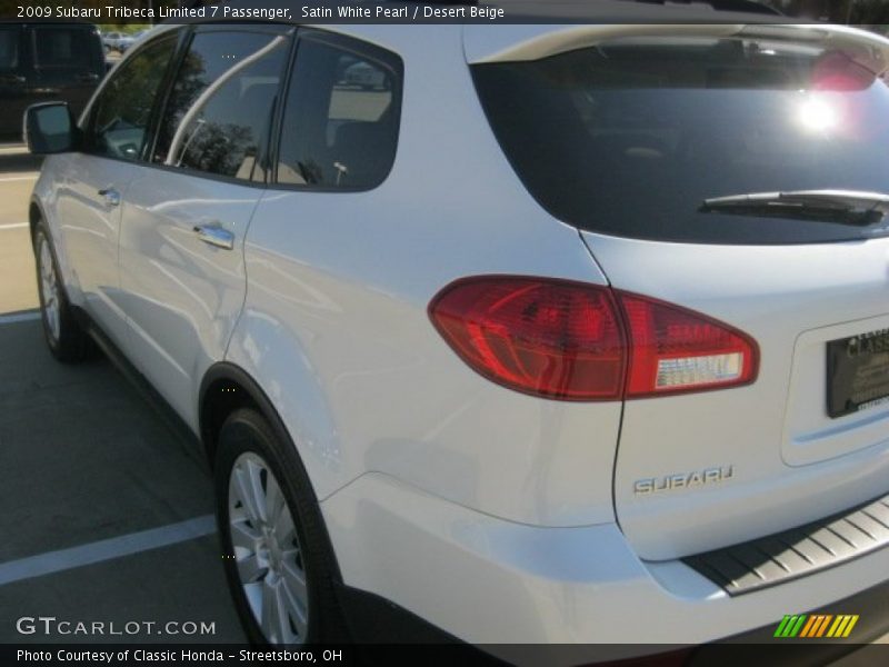 Satin White Pearl / Desert Beige 2009 Subaru Tribeca Limited 7 Passenger