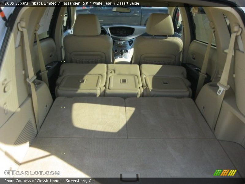 Satin White Pearl / Desert Beige 2009 Subaru Tribeca Limited 7 Passenger
