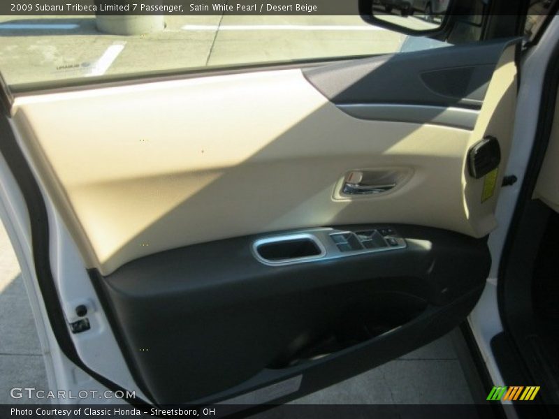 Satin White Pearl / Desert Beige 2009 Subaru Tribeca Limited 7 Passenger
