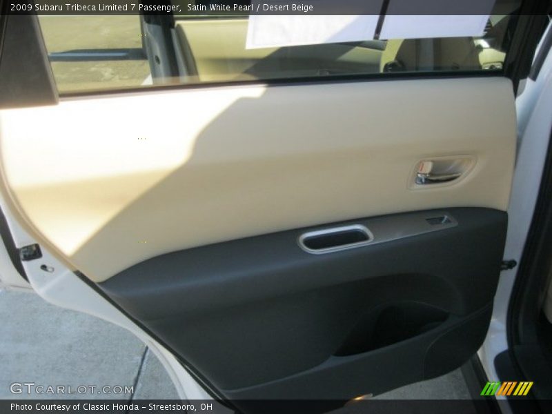 Satin White Pearl / Desert Beige 2009 Subaru Tribeca Limited 7 Passenger