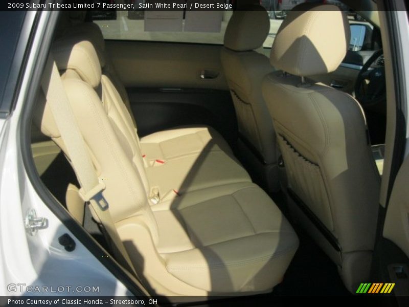Satin White Pearl / Desert Beige 2009 Subaru Tribeca Limited 7 Passenger