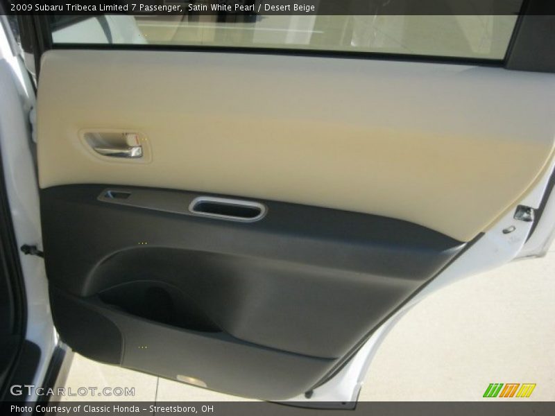 Satin White Pearl / Desert Beige 2009 Subaru Tribeca Limited 7 Passenger