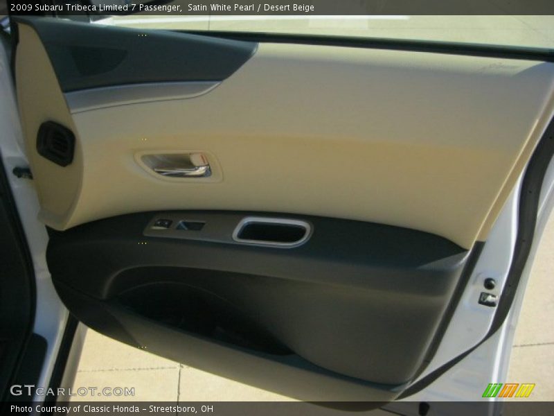Satin White Pearl / Desert Beige 2009 Subaru Tribeca Limited 7 Passenger