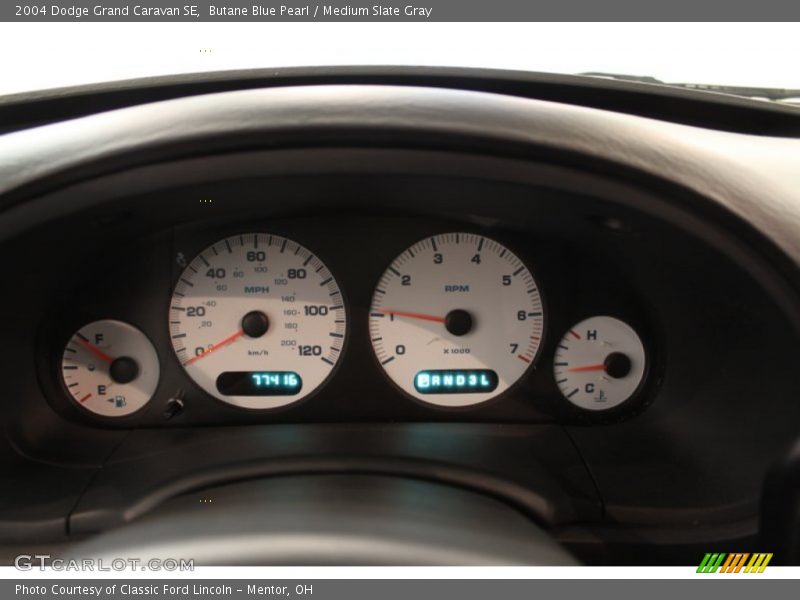 Butane Blue Pearl / Medium Slate Gray 2004 Dodge Grand Caravan SE