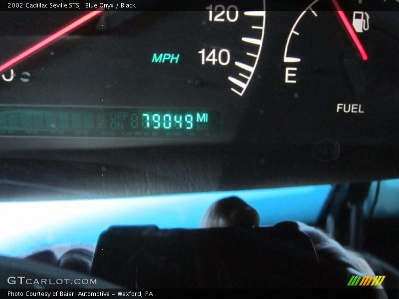 Blue Onyx / Black 2002 Cadillac Seville STS