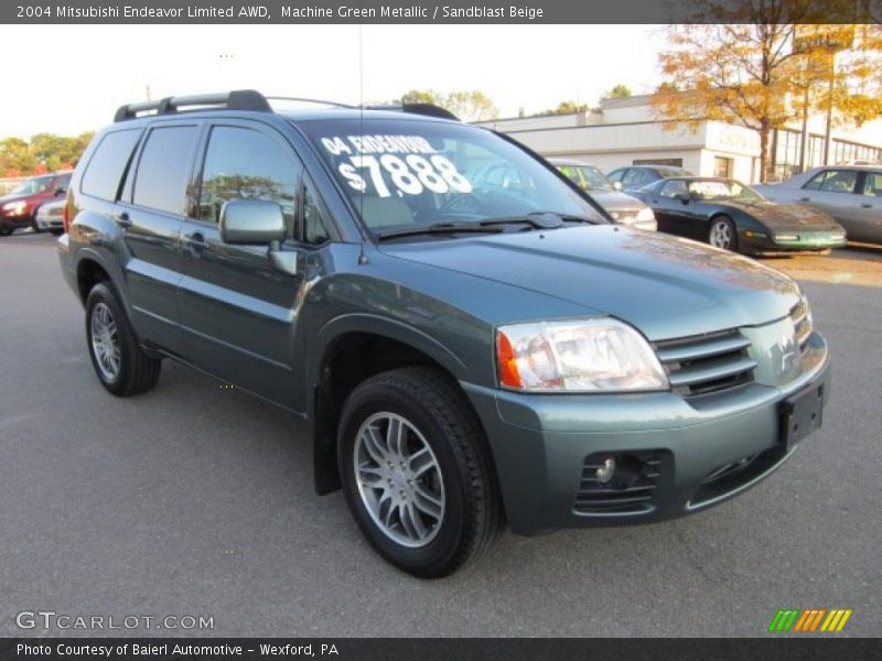Machine Green Metallic / Sandblast Beige 2004 Mitsubishi Endeavor Limited AWD
