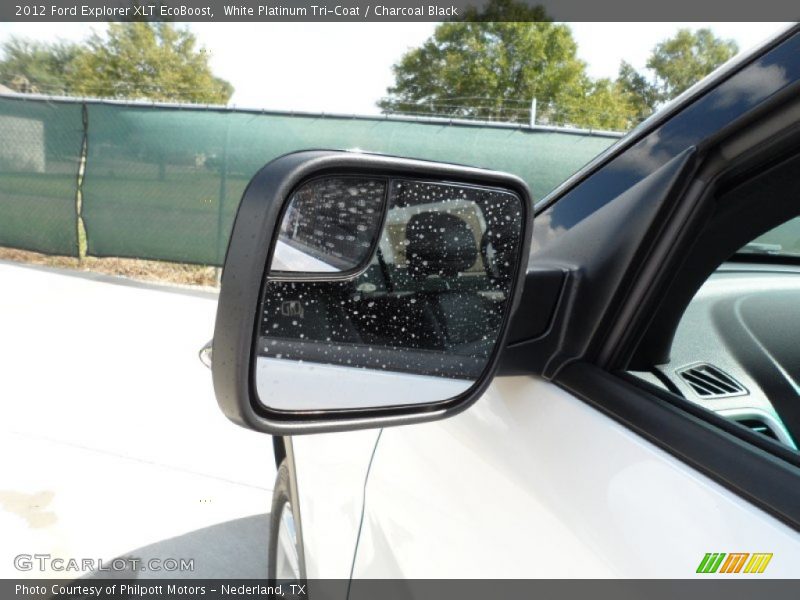 White Platinum Tri-Coat / Charcoal Black 2012 Ford Explorer XLT EcoBoost
