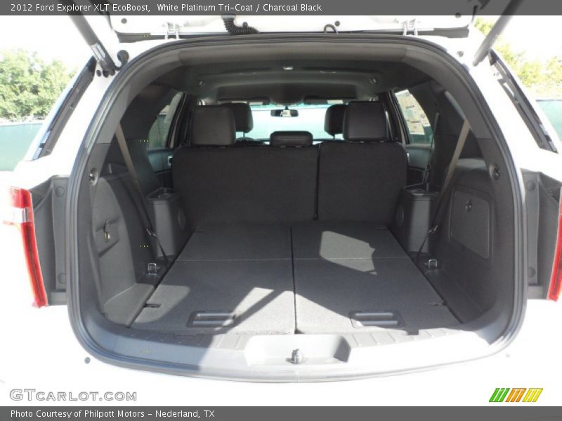 White Platinum Tri-Coat / Charcoal Black 2012 Ford Explorer XLT EcoBoost