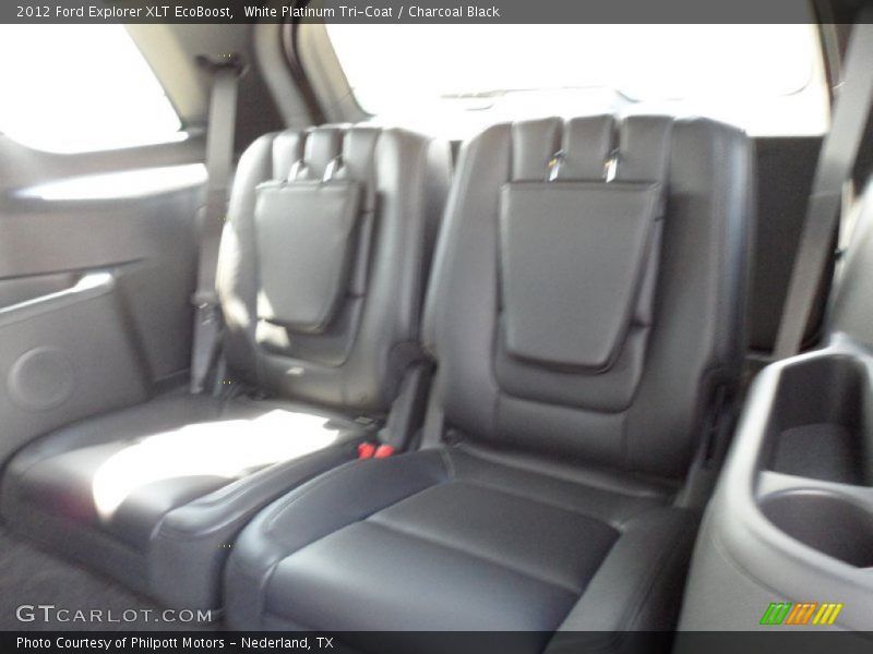 White Platinum Tri-Coat / Charcoal Black 2012 Ford Explorer XLT EcoBoost
