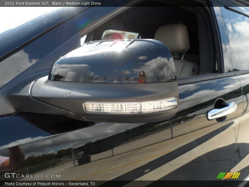 Black / Medium Light Stone 2012 Ford Explorer XLT