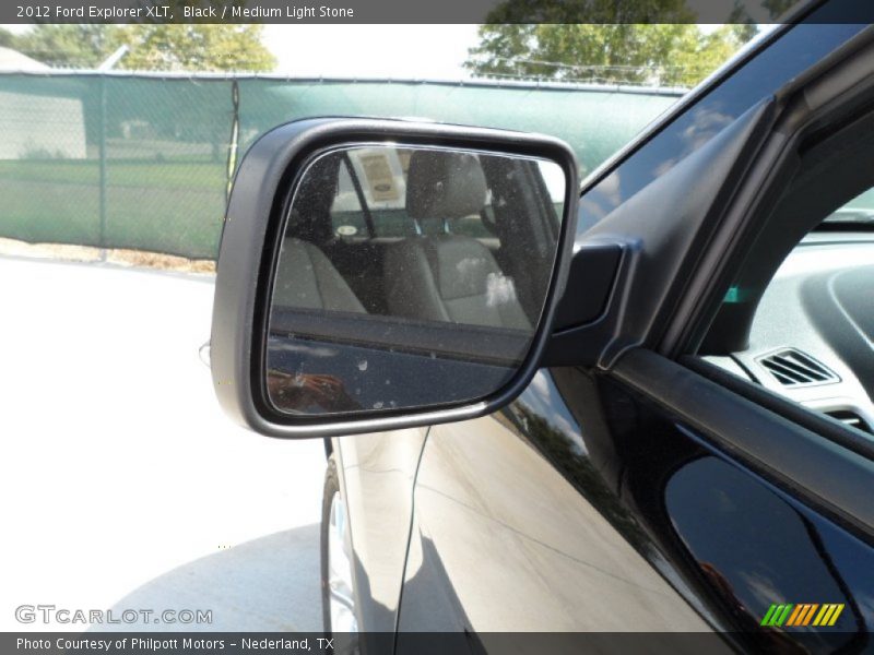Black / Medium Light Stone 2012 Ford Explorer XLT
