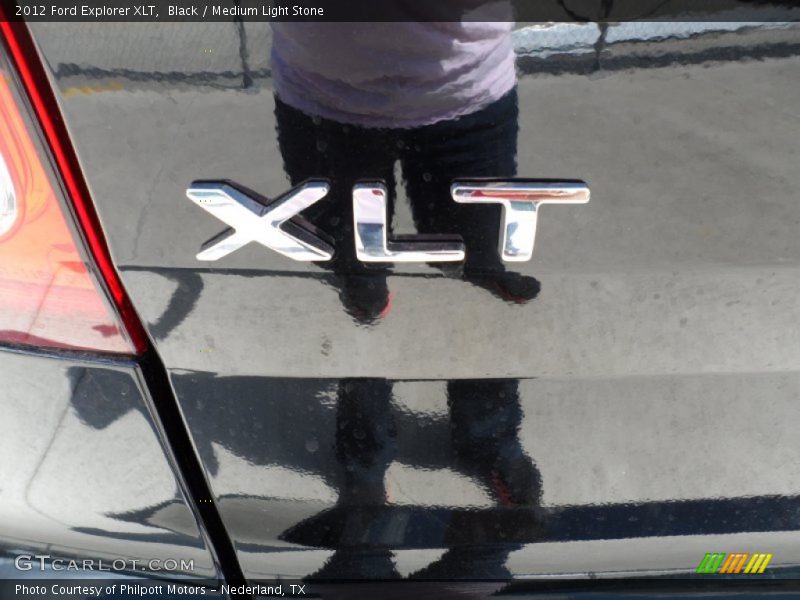 Black / Medium Light Stone 2012 Ford Explorer XLT