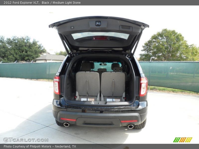 Black / Medium Light Stone 2012 Ford Explorer XLT