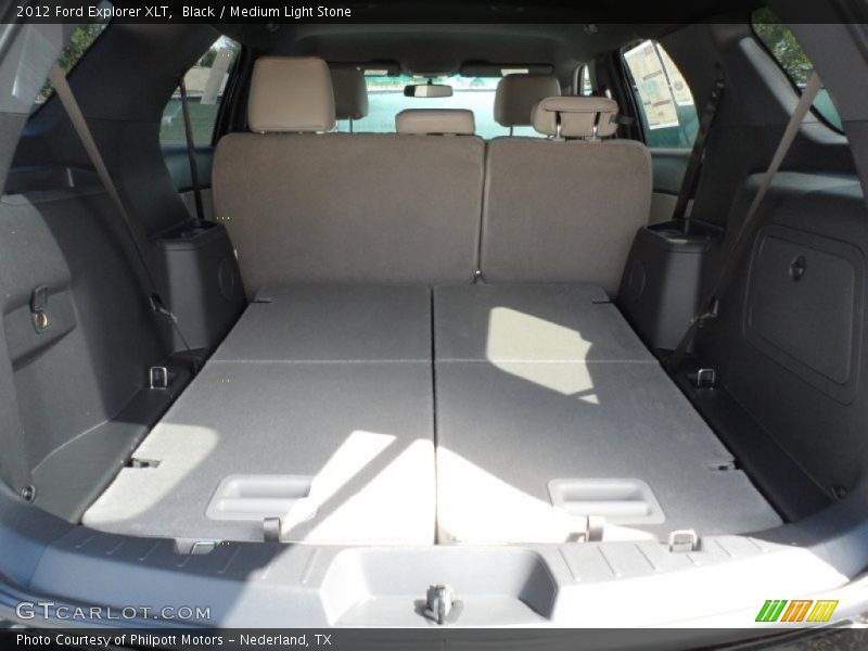 Black / Medium Light Stone 2012 Ford Explorer XLT