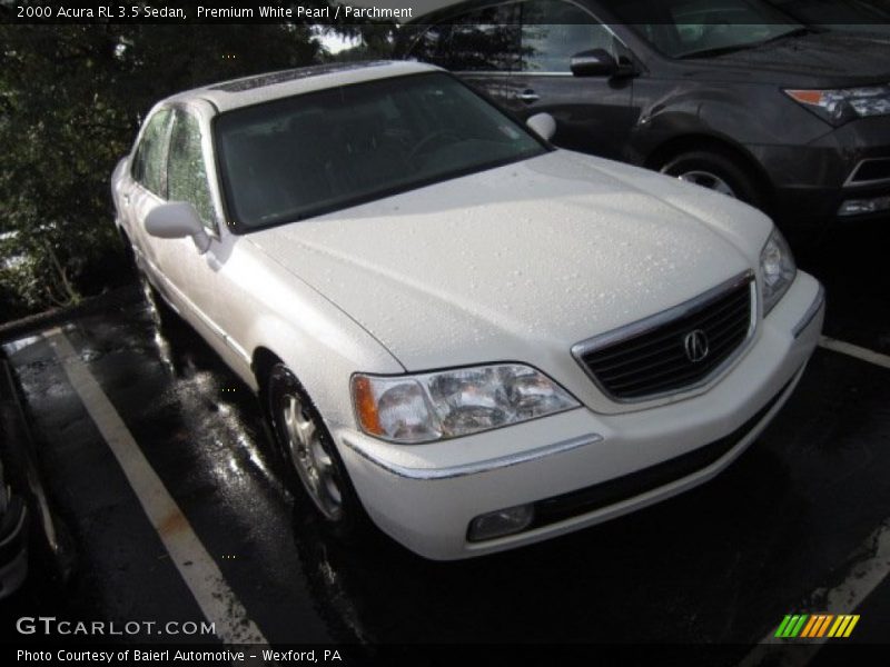 Premium White Pearl / Parchment 2000 Acura RL 3.5 Sedan