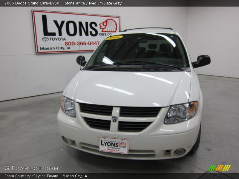 Stone White / Medium Slate Gray 2006 Dodge Grand Caravan SXT