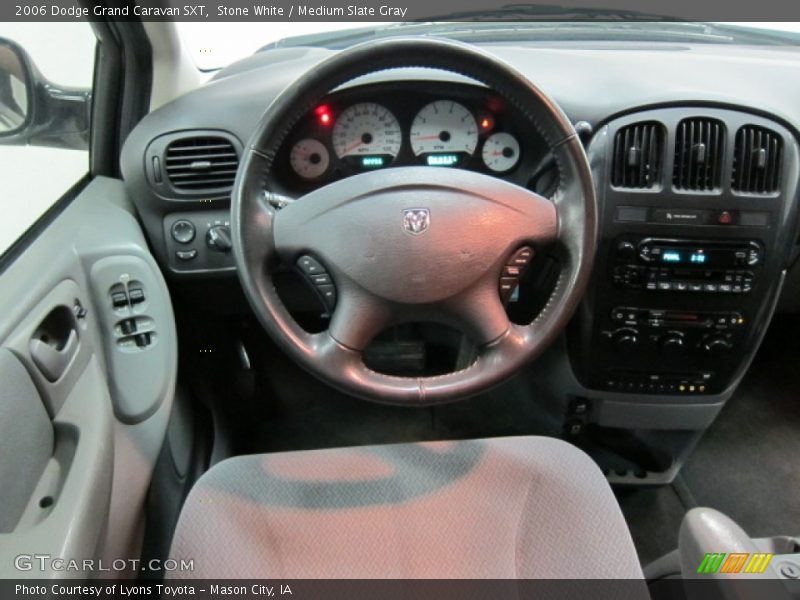 Stone White / Medium Slate Gray 2006 Dodge Grand Caravan SXT