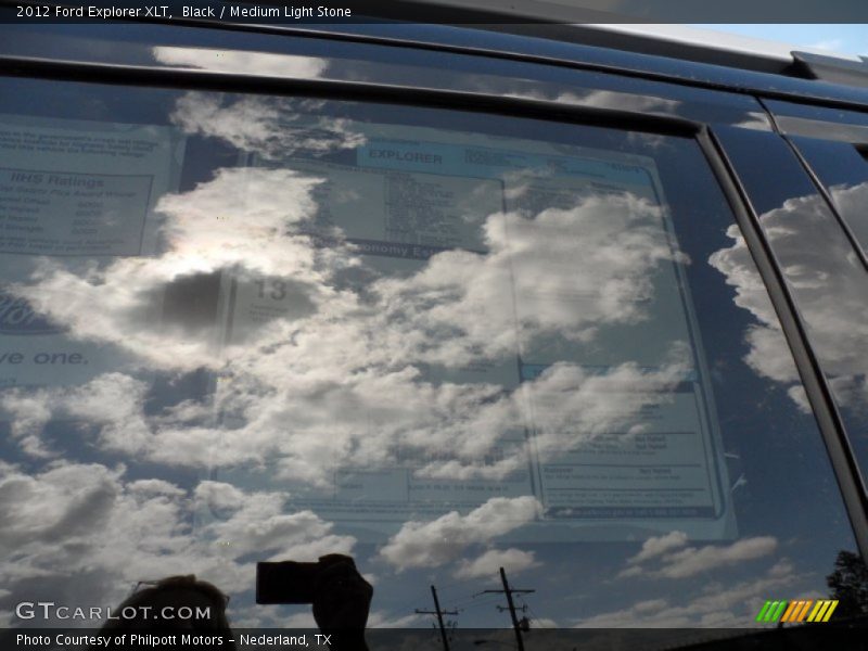 Black / Medium Light Stone 2012 Ford Explorer XLT