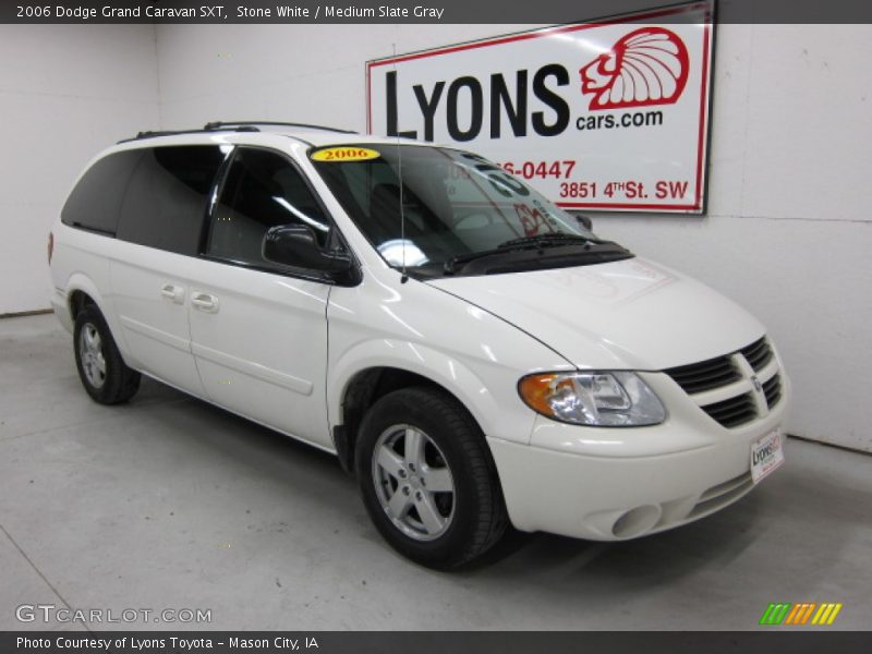 Stone White / Medium Slate Gray 2006 Dodge Grand Caravan SXT