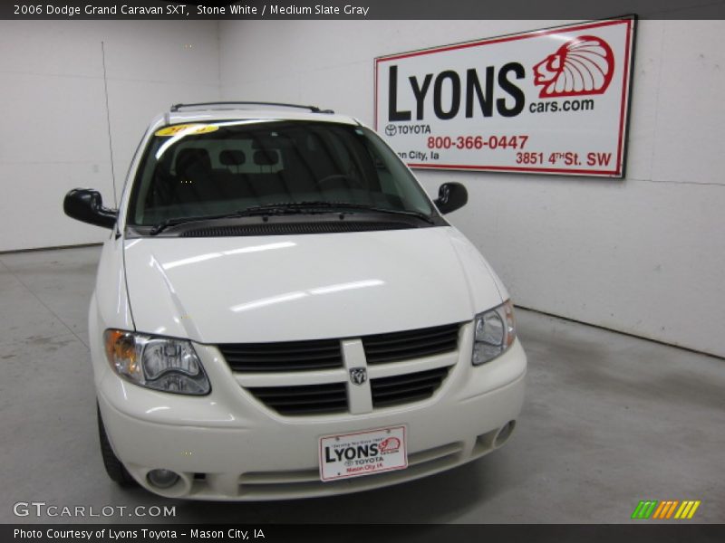 Stone White / Medium Slate Gray 2006 Dodge Grand Caravan SXT