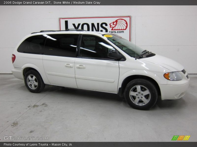 Stone White / Medium Slate Gray 2006 Dodge Grand Caravan SXT