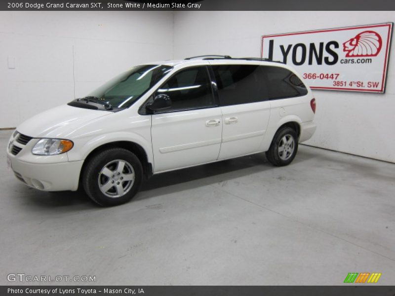 Stone White / Medium Slate Gray 2006 Dodge Grand Caravan SXT