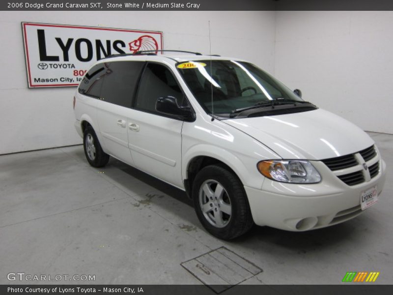 Stone White / Medium Slate Gray 2006 Dodge Grand Caravan SXT