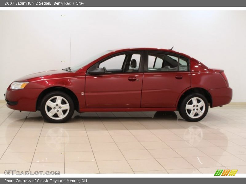 Berry Red / Gray 2007 Saturn ION 2 Sedan