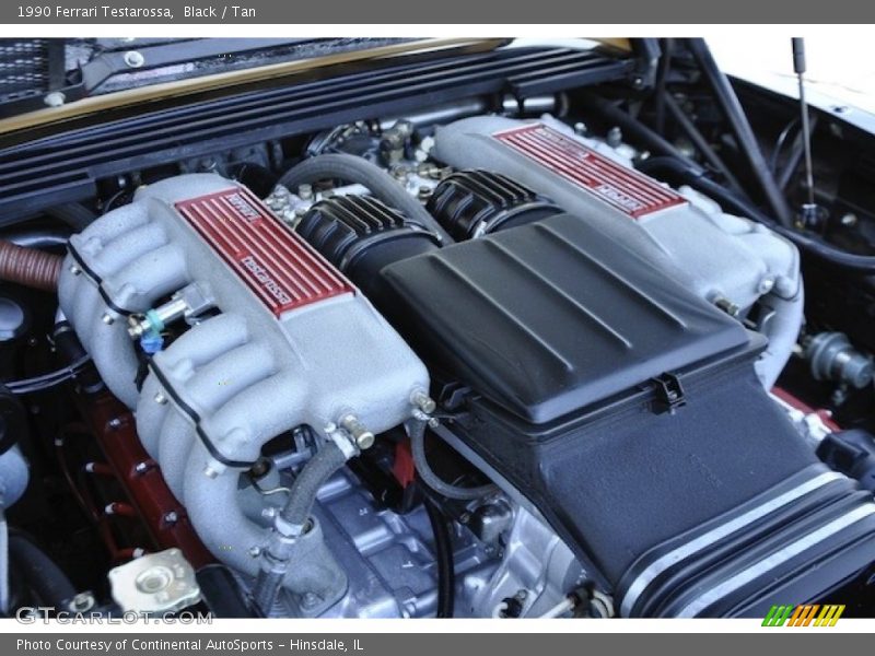  1990 Testarossa  Engine - 4.9 Liter DOHC 48-Valve Flat 12 Cylinder