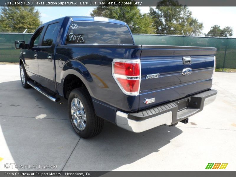Dark Blue Pearl Metallic / Steel Gray 2011 Ford F150 Texas Edition SuperCrew