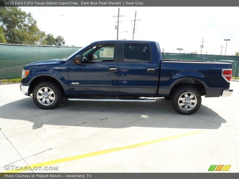 Dark Blue Pearl Metallic / Steel Gray 2011 Ford F150 Texas Edition SuperCrew