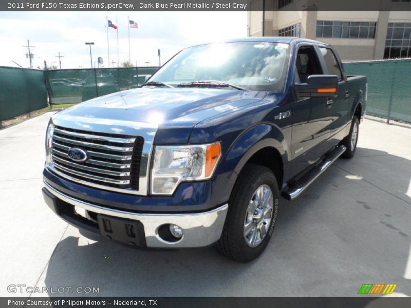Dark Blue Pearl Metallic / Steel Gray 2011 Ford F150 Texas Edition SuperCrew